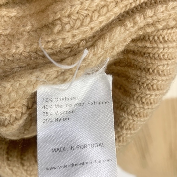 Valentine Witmeur Cashmere Blend Sweater Size Medium - Picture 9 of 9